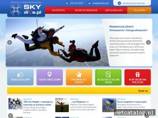 Zrzut ekranu strony www.skydive.pl