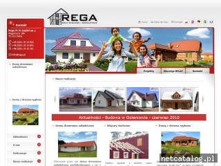 Zrzut ekranu strony www.rega.pl