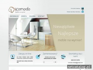 Zrzut ekranu strony www.komodo-meble.pl