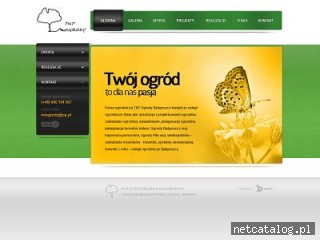 Zrzut ekranu strony www.tntogrody.pl