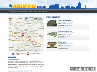 Zrzut ekranu strony www.developerka.poznan.pl