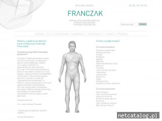 Zrzut ekranu strony pl.dr-franczak.com