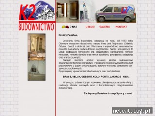 Zrzut ekranu strony www.k2gdansk.pl