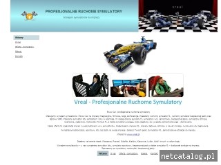 Zrzut ekranu strony www.symulatorf1.pl