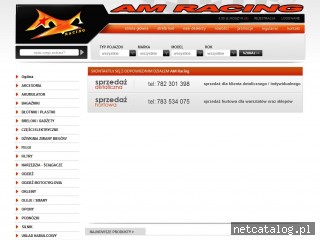 Zrzut ekranu strony www.amracing.pl