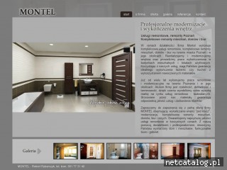 Zrzut ekranu strony www.montel-remonty.pl