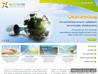 Zrzut ekranu strony www.ecoside.pl