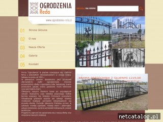 Zrzut ekranu strony www.ogrodzenia-reda.pl