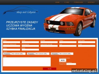 Zrzut ekranu strony www.skupaut-gdynia.pl