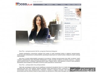 Zrzut ekranu strony www.bossplus.pl