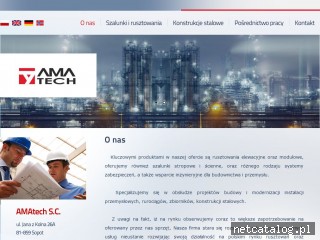 Zrzut ekranu strony www.amatech.pl