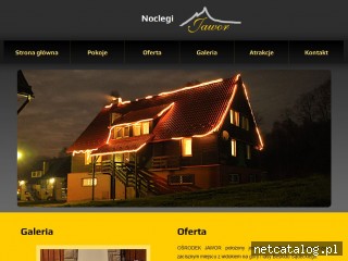 Zrzut ekranu strony www.jaworkrynica.pl