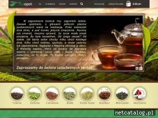 Zrzut ekranu strony teaexpert.pl