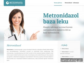 Zrzut ekranu strony metronidazol.pl