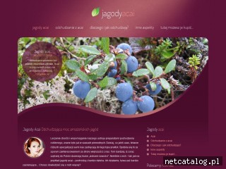 Zrzut ekranu strony www.jagody-acai.com