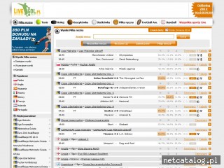Zrzut ekranu strony www.livegol.pl