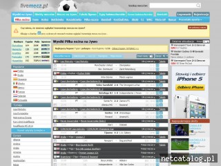 Zrzut ekranu strony www.livemecz.pl