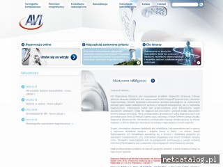 Zrzut ekranu strony www.avi.med.pl