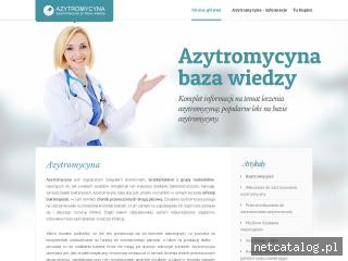 Zrzut ekranu strony azytromycyna.pl