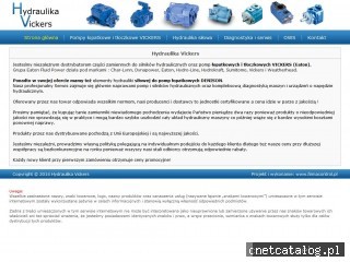 Zrzut ekranu strony www.hydraulika-vickers.pl