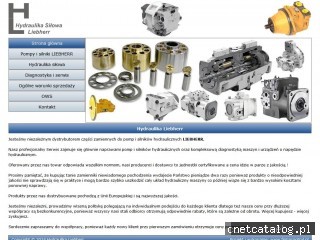 Zrzut ekranu strony www.hydraulika-liebherr.pl