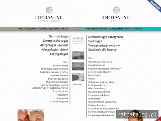 Zrzut ekranu strony www.derm-al.pl