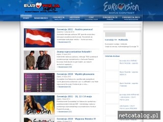 Zrzut ekranu strony www.eurowizja.info