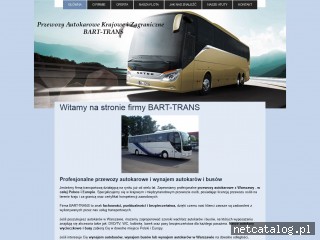 Zrzut ekranu strony www.autokary-bart-trans.pl