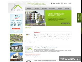 Zrzut ekranu strony www.dom-holding.pl