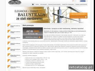 Zrzut ekranu strony balustradybalkonowe.pl