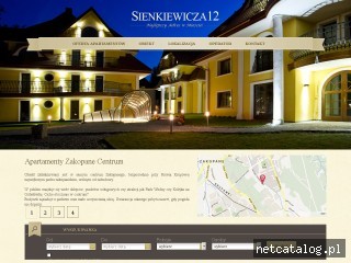 Zrzut ekranu strony www.sienkiewicza12.pl