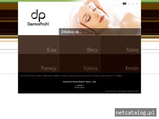 Zrzut ekranu strony www.dermoprofil.pl
