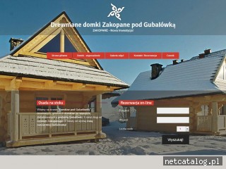 Zrzut ekranu strony www.domkipodgubalowka.pl