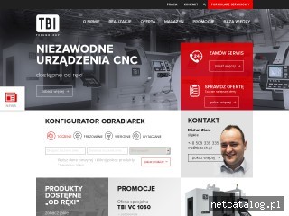 Zrzut ekranu strony www.tbitech.pl