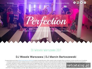 Zrzut ekranu strony www.djweselewarszawa.pl