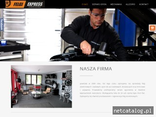 Zrzut ekranu strony felgi-express.pl