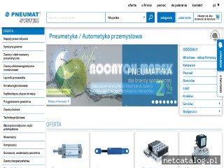 Zrzut ekranu strony www.pneumat.com.pl