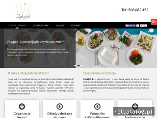 Zrzut ekranu strony restauracjazakatek2.pl