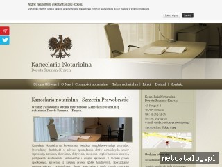 Zrzut ekranu strony www.notariusz-prawobrzeze.pl