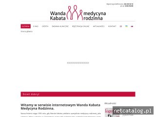 Zrzut ekranu strony medycyna.kabata.pl