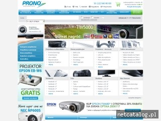 Zrzut ekranu strony www.prono.com.pl