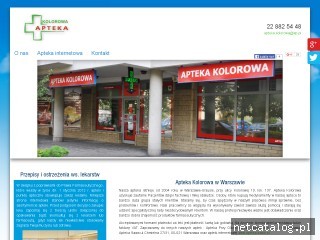 Zrzut ekranu strony aptekakolorowa.pl