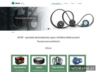 Zrzut ekranu strony acer-sj.pl