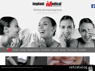 Zrzut ekranu strony implantmedical.pl