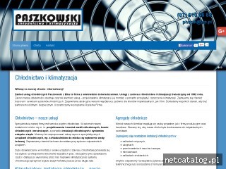 Zrzut ekranu strony www.chlodnictwoklimatyzacjaelk.pl