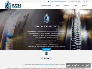 Zrzut ekranu strony www.kchwelding.pl