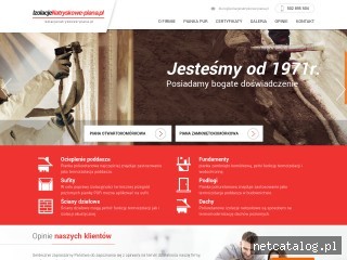 Zrzut ekranu strony izolacjenatryskowe-piana.pl