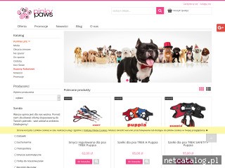 Zrzut ekranu strony www.pinkypaws.pl