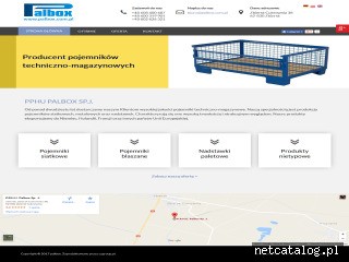 Zrzut ekranu strony www.palbox.com.pl