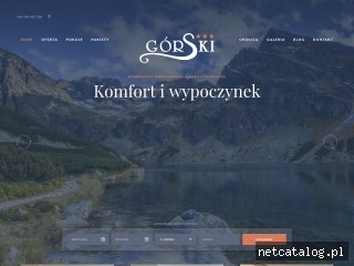 Zrzut ekranu strony www.hotelgorskibialka.pl